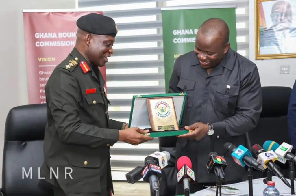 kotia presents plag to minister