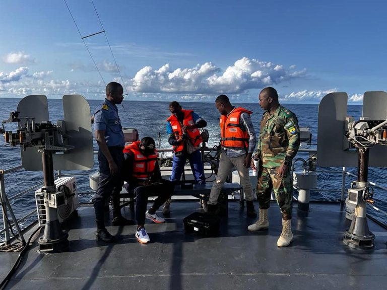GhBC and Ghana Navy conducts a maritime boundary inspection exercise from 27 to 30 March 2023. maritime inspection staff 23