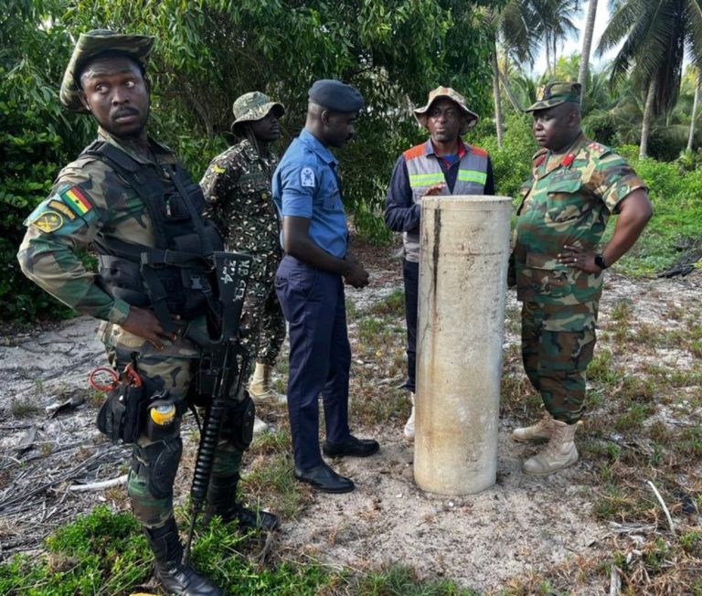 GhBC and Ghana Navy conducts a maritime boundary inspection exercise from 27 to 30 March 2023. by the pillar at maritime inspection 23