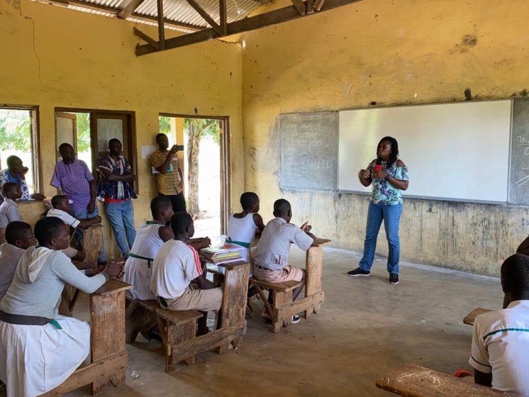 Sensitisation exercise in Saru and Sawla-Tuna-Kalba District - 7th October 2024 dir ppp with school children in saru sensitization 24