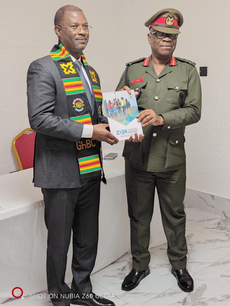 A delegation from the Ghana Boundary Commission paid a courtesy call on the Togolese High Commissioner to Ghana - 18th June 2025 gen ntem with togolese high commissioner to ghana