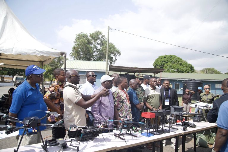 participants at drone training